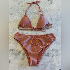 Calzedonia rose gold colbey bikini set